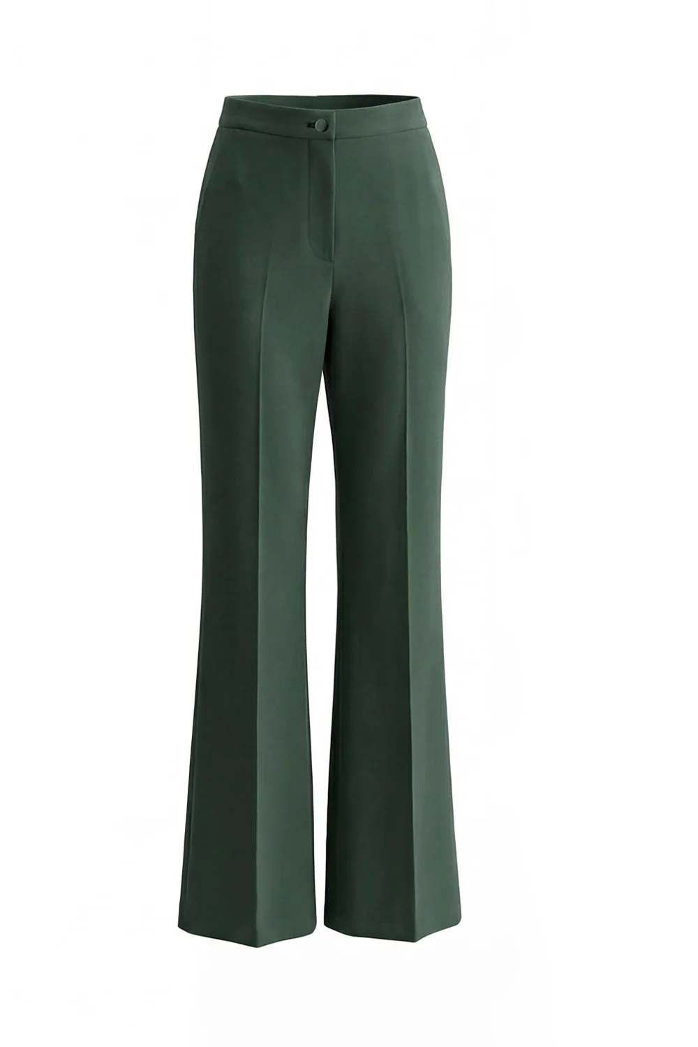 Costume d'affaires femme 2 pièces vert foncé revers pointe un bouton - Image 9