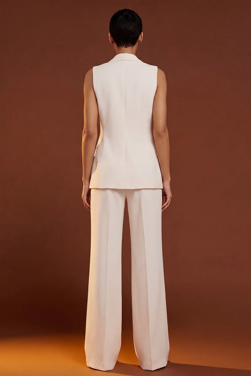Costumes féminins Cheval Ivoire 2 Pièces à Bouton, Skinless Slim Fit - Image 2