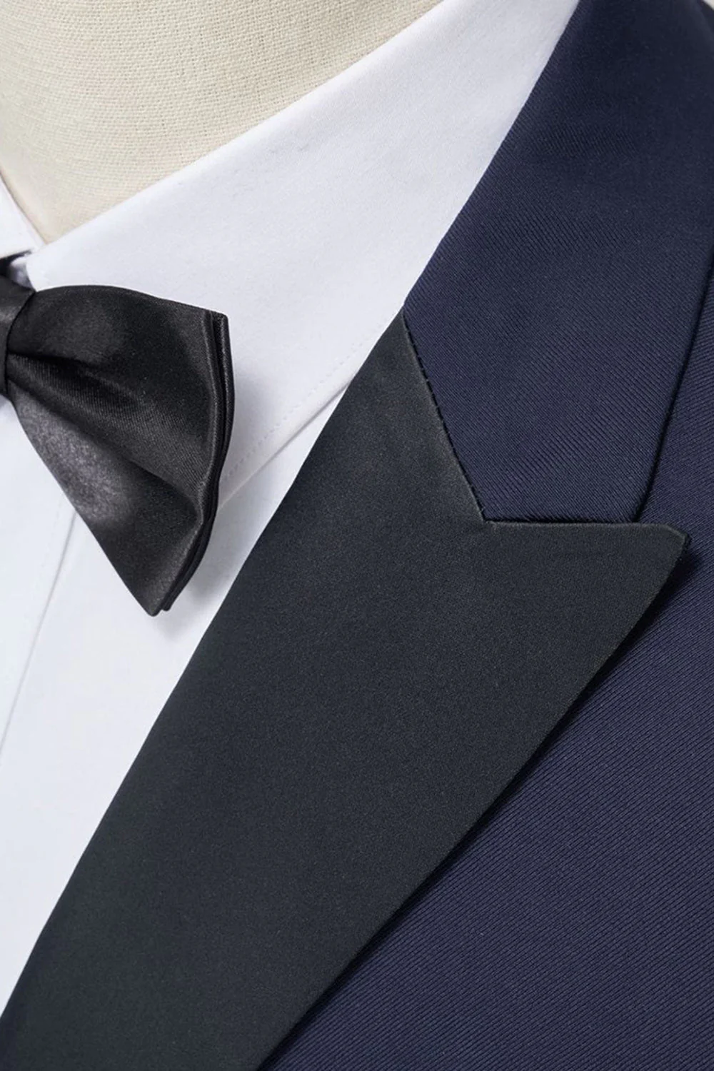 Costumes pour hommes Navy Peak Peak Slim Fit 2 pièces - Image 4