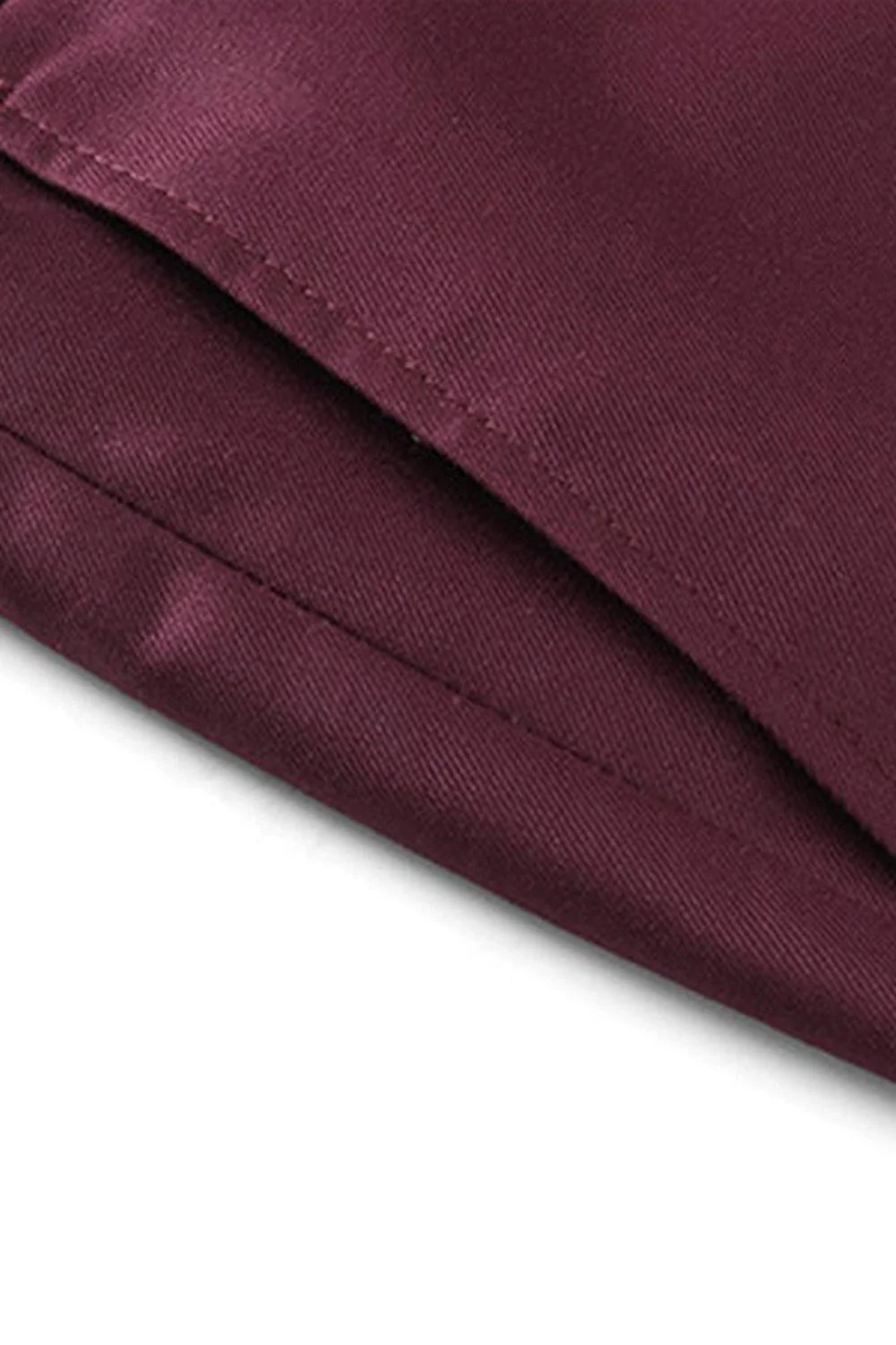 Costumes pour hommes taille haute rouge bordeaux pour un mariage - Image 5