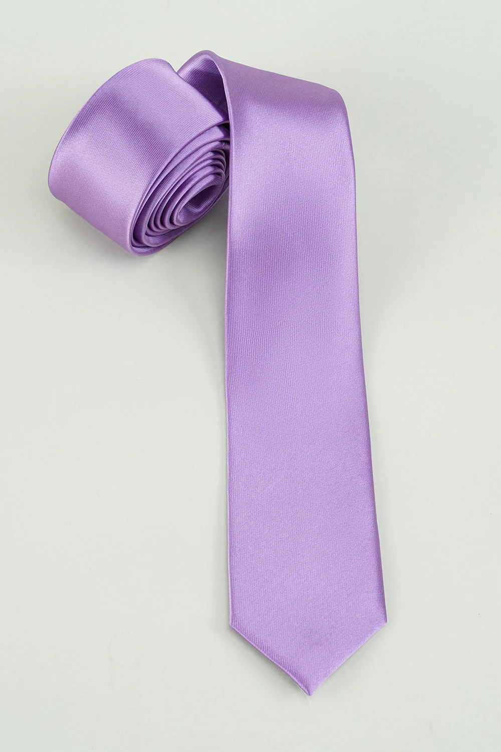 Cravate formelle bleue solide pour hommes - Image 8