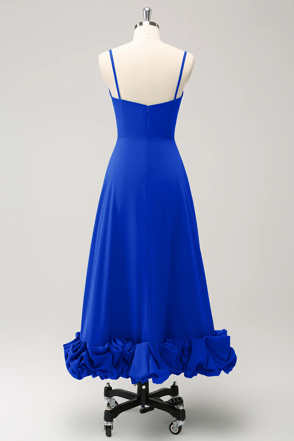 Élégant Eucalyptus A ligne spaghetti bretelles robe de demoiselle d’honneur - Image 16