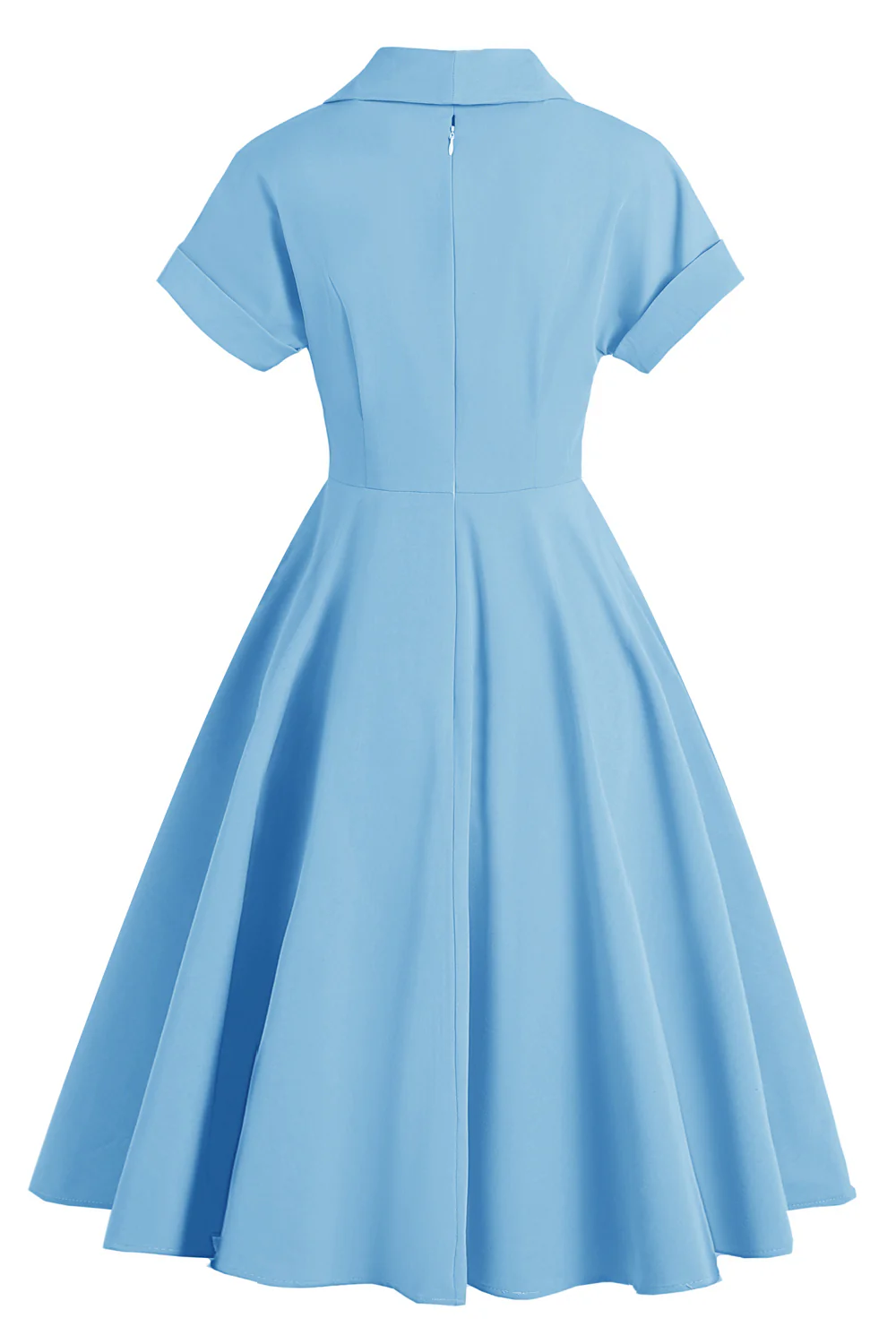 Élégante robe vintage yellow v neck - Image 8