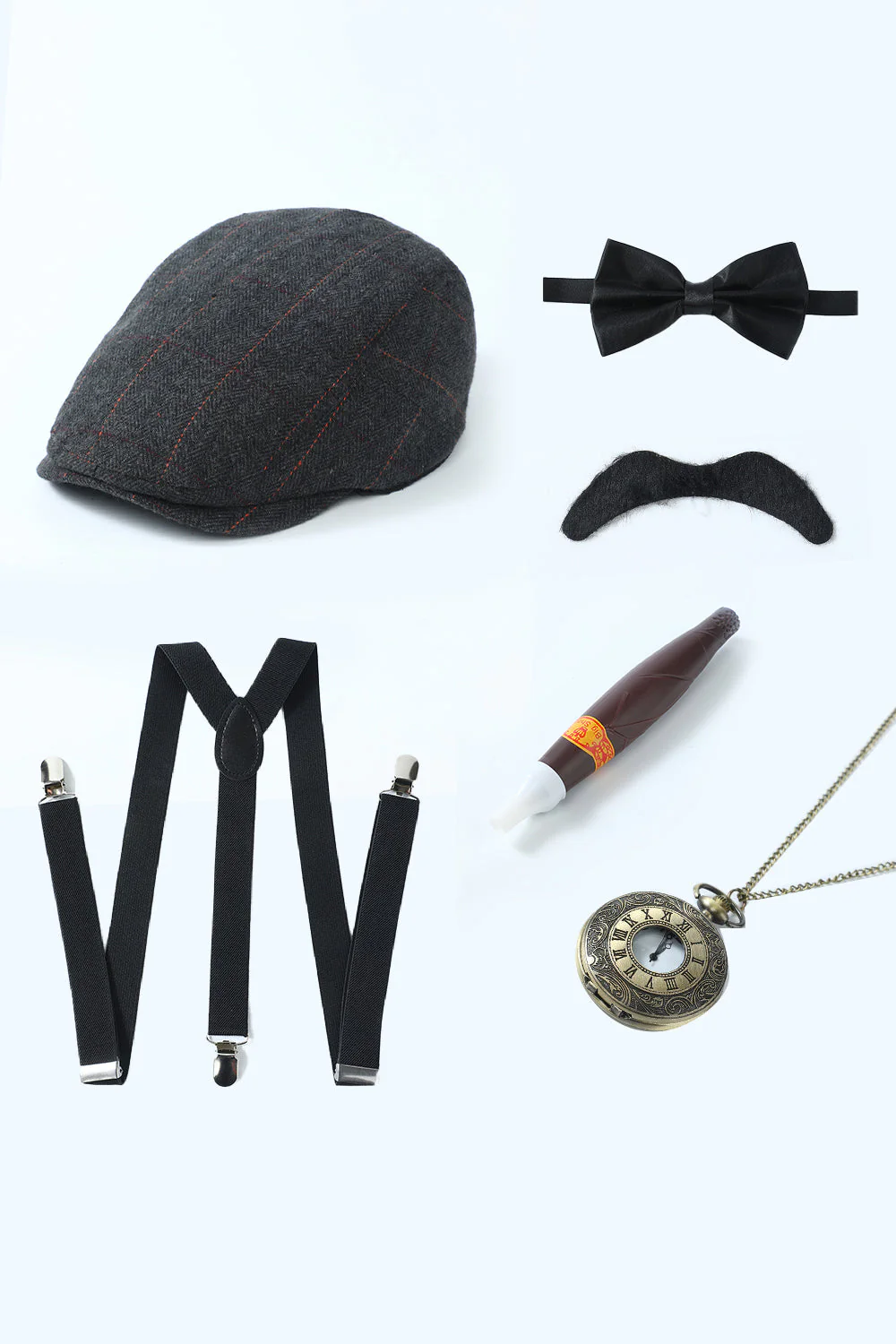 Ensemble d’accessoires des années 20 pour hommes