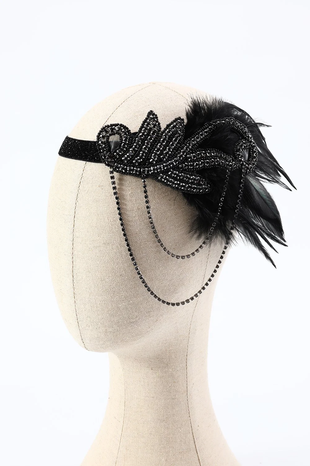 Ensembles d’accessoires de fête noirs des années 1920 - Image 6