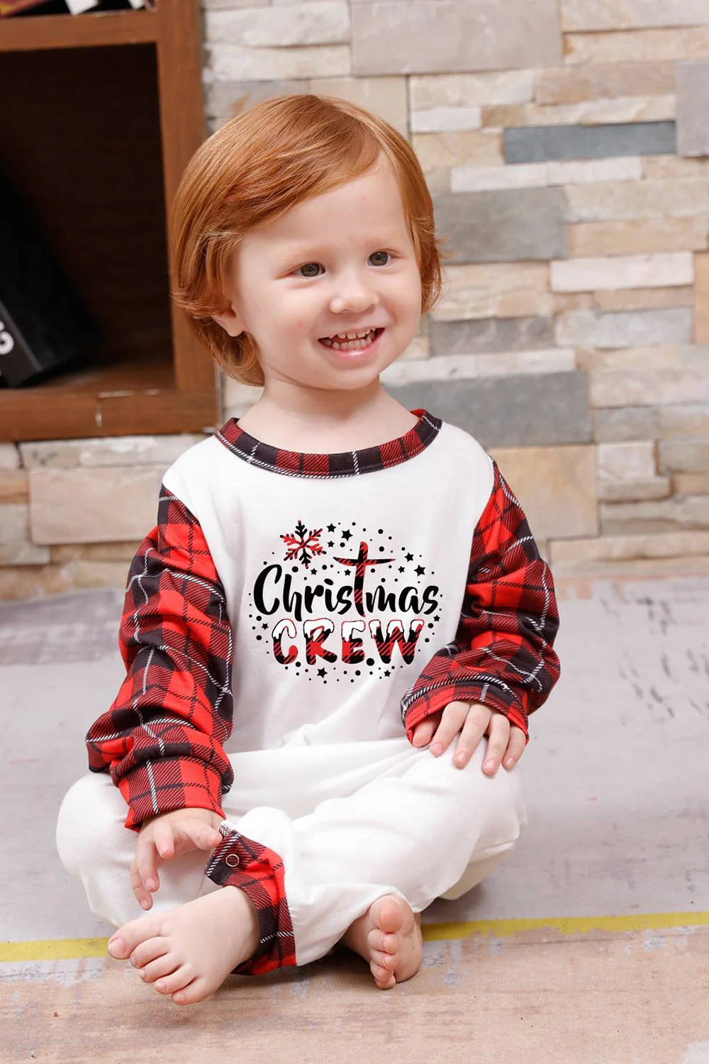 Ensembles de pyjamas de Noël familiaux assortis à carreaux rouges - Image 14