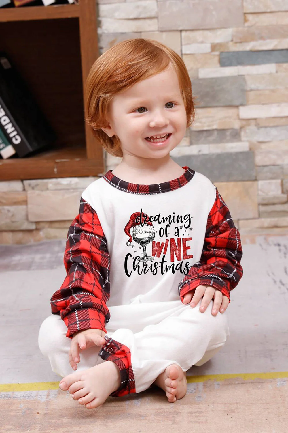 Ensembles de pyjamas de Noël familiaux assortis à carreaux rouges - Image 7