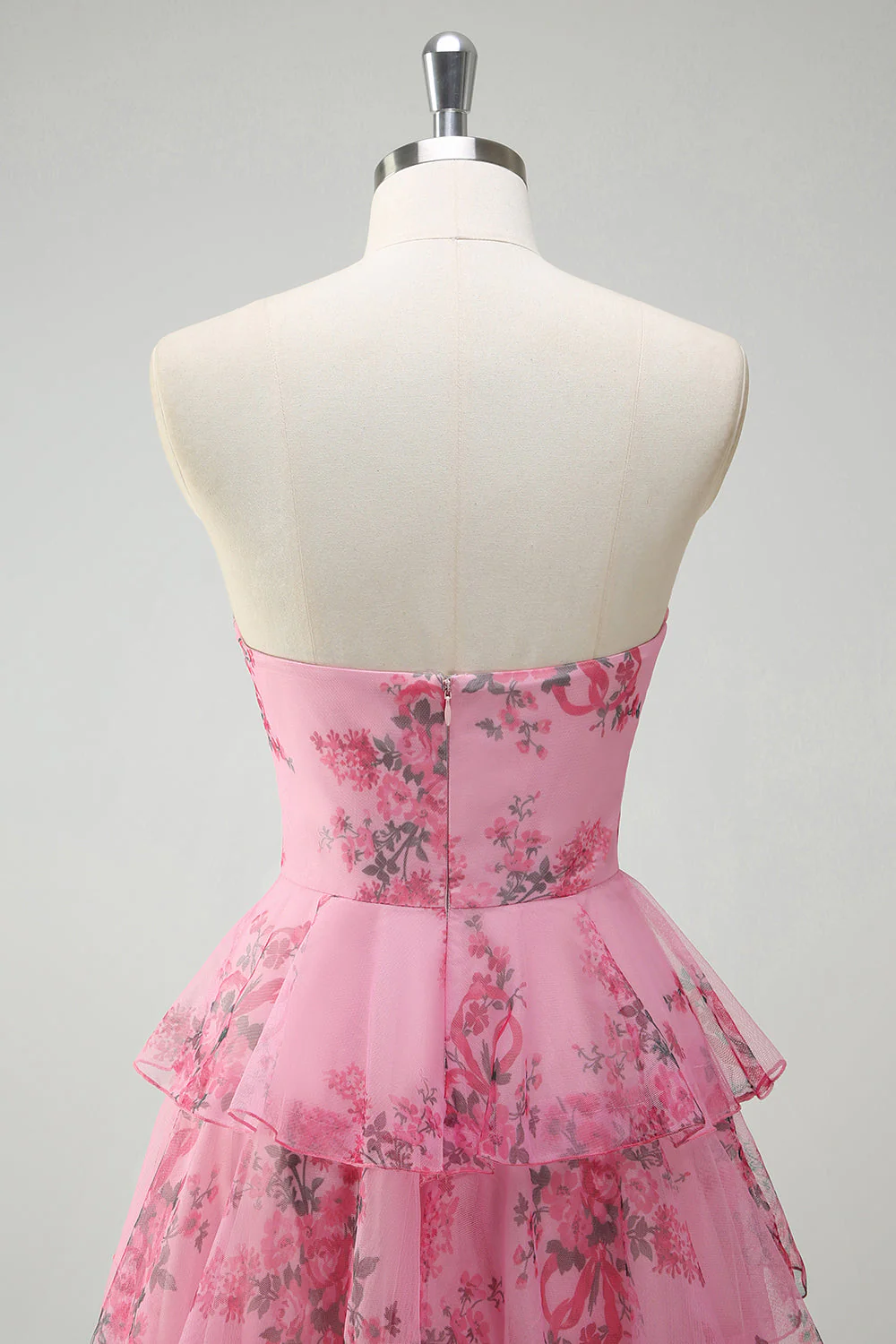 Fard à joues imprimé floral princesse chérie Robe De Soirée à plusieurs niveaux - Image 5