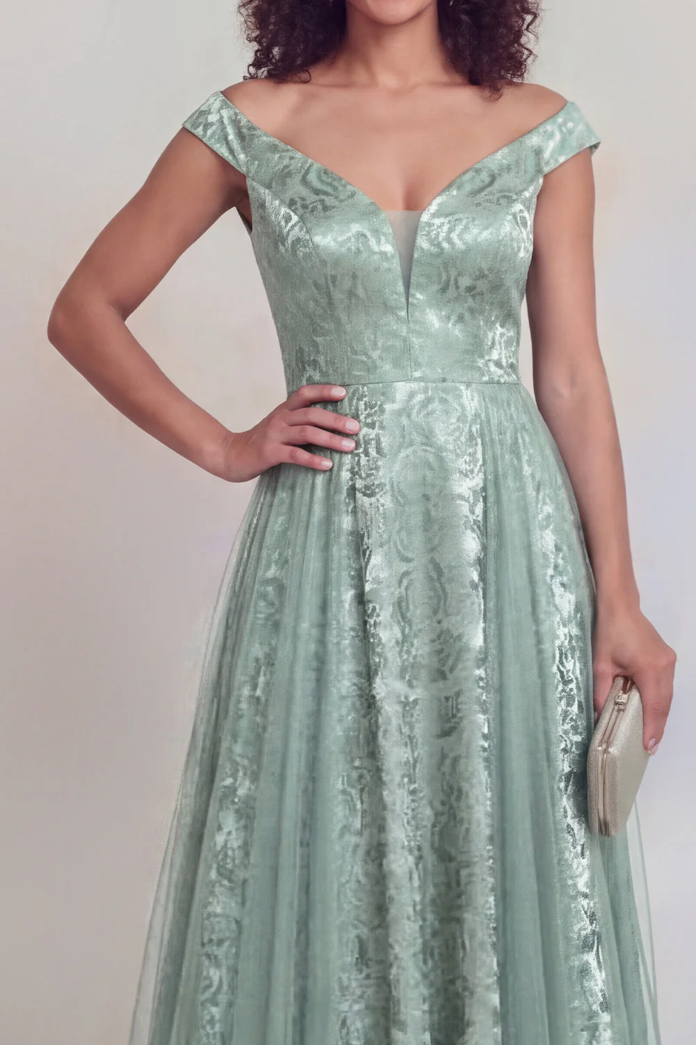 Fleur marine Une ligne longue de la robe de mariée - Image 17