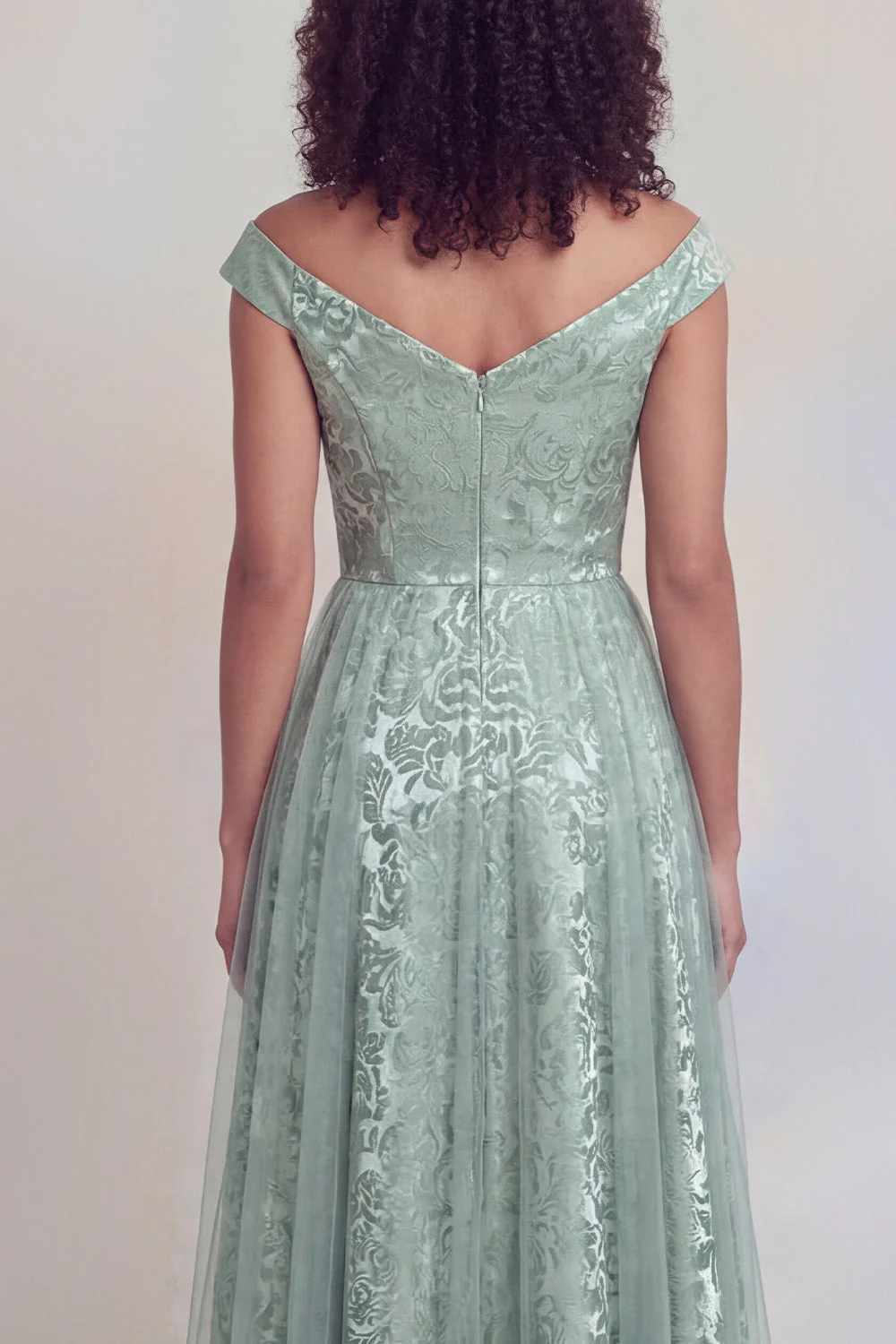 Fleur marine Une ligne longue de la robe de mariée - Image 18