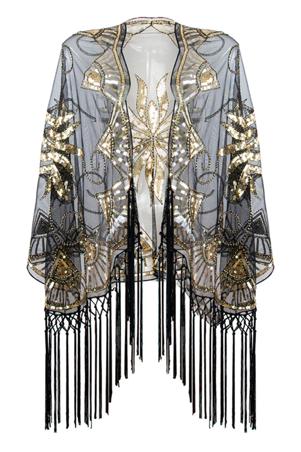Franges Sequin Cap des années 20