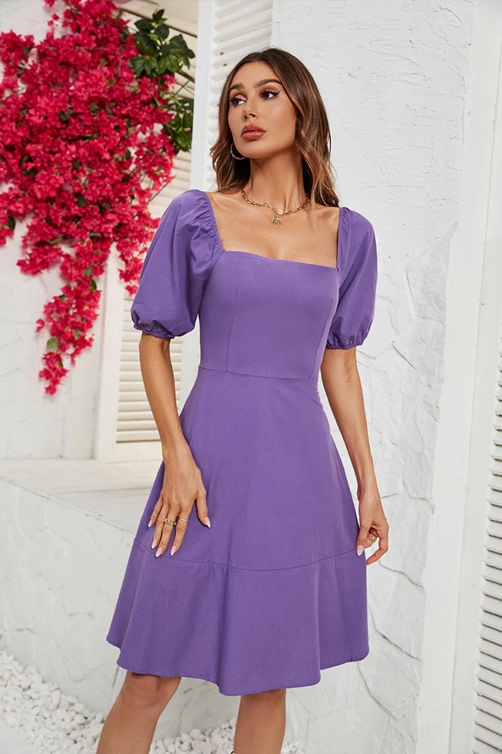 Fuchsia épaules dénudées Robe d’été - Image 18