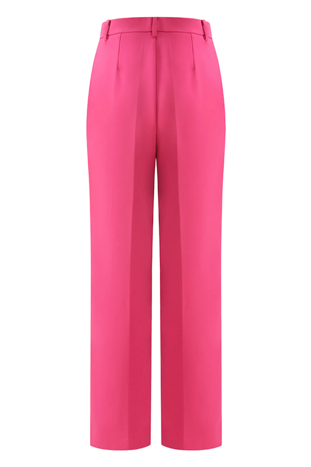Costume femme 2 pièces fuchsia revers pointe avec boutons - Image 6