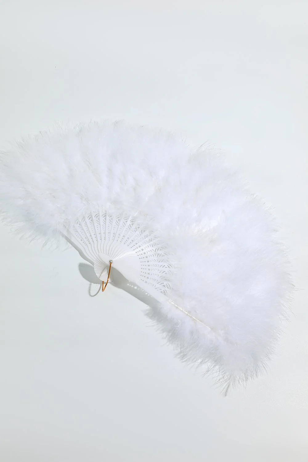 Gatsby Black Feather Ventilateur pliant - Image 5