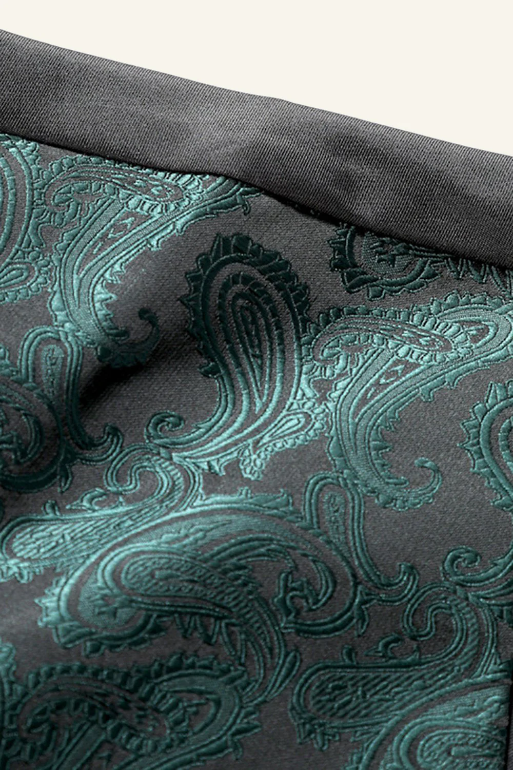 Gilet de costume pour homme à poitrine unique Slim Fit Print - Image 3