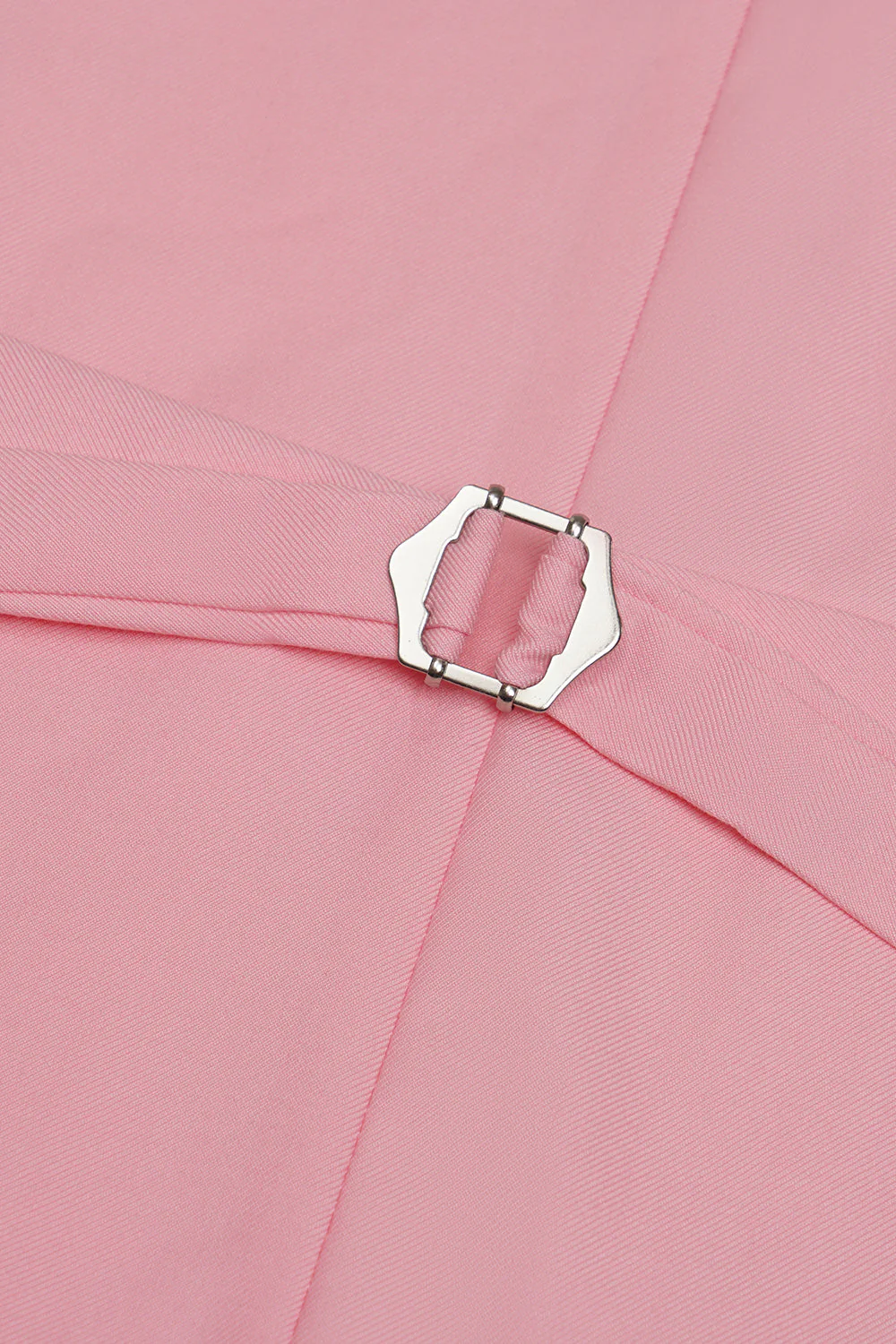 Gilet de costume pour homme rose à revers châle à poitrine unique - Image 5