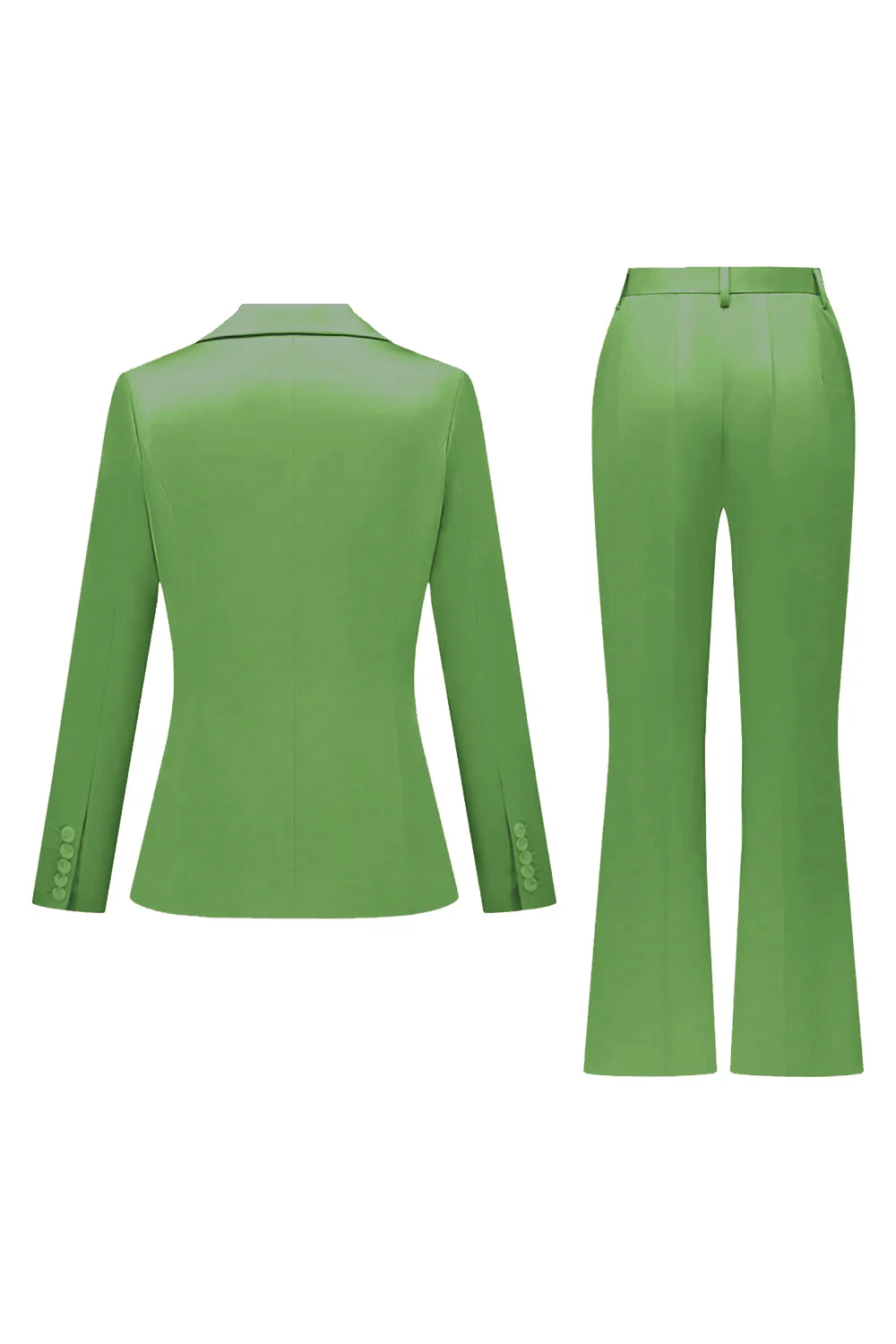 Gris rose pic revers satin slim fit femmes costumes - Image 38