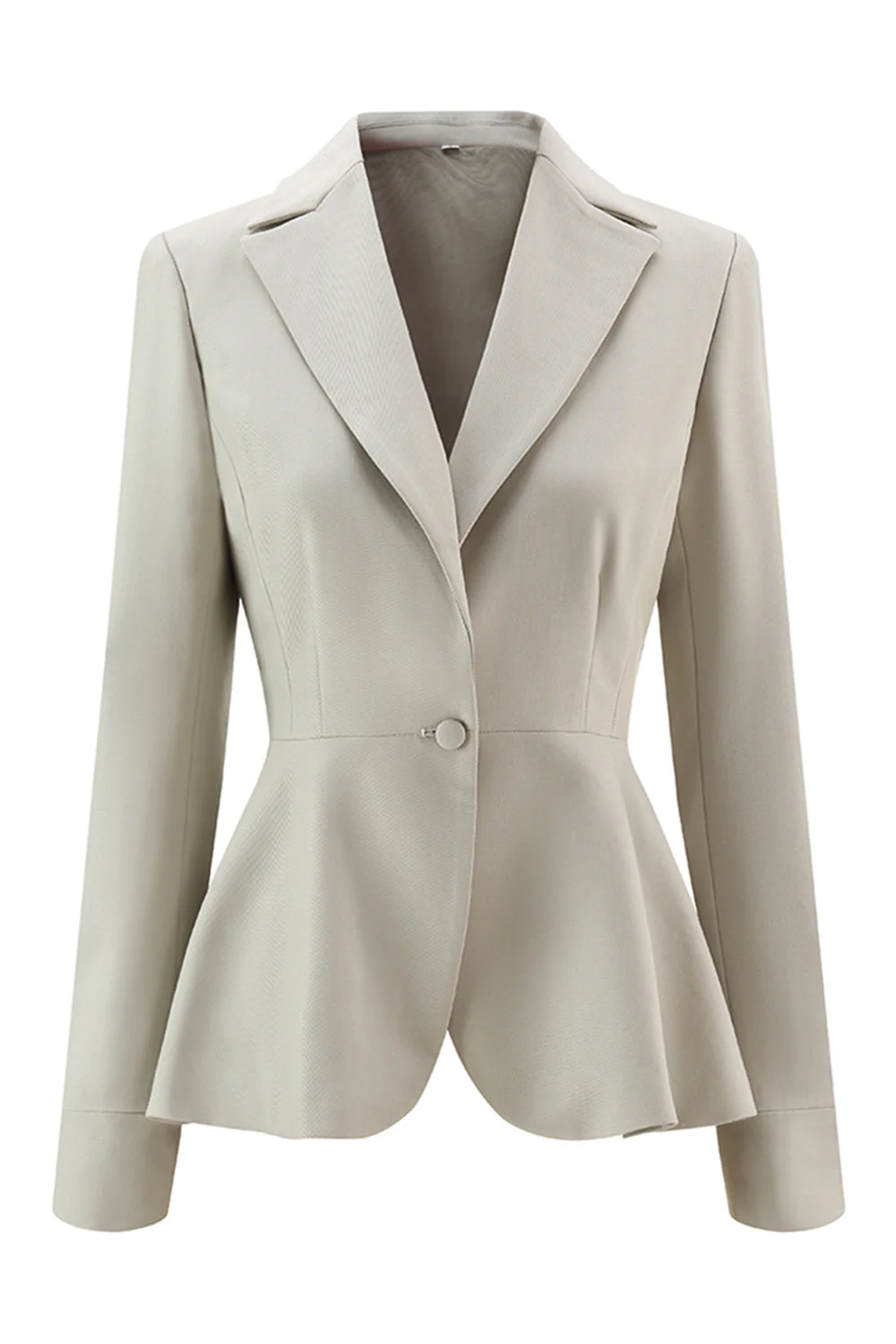 Gris Vert Slim Fit 2 pièces Femmes Costumes avec Bouton - Image 5