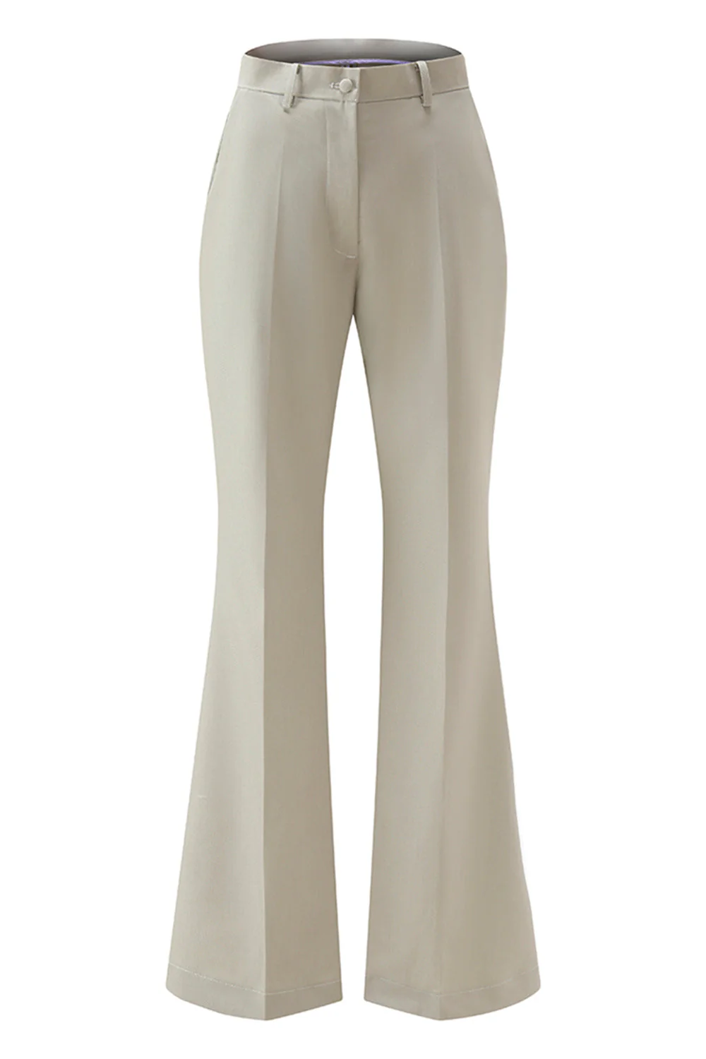 Gris Vert Slim Fit 2 pièces Femmes Costumes avec Bouton - Image 7