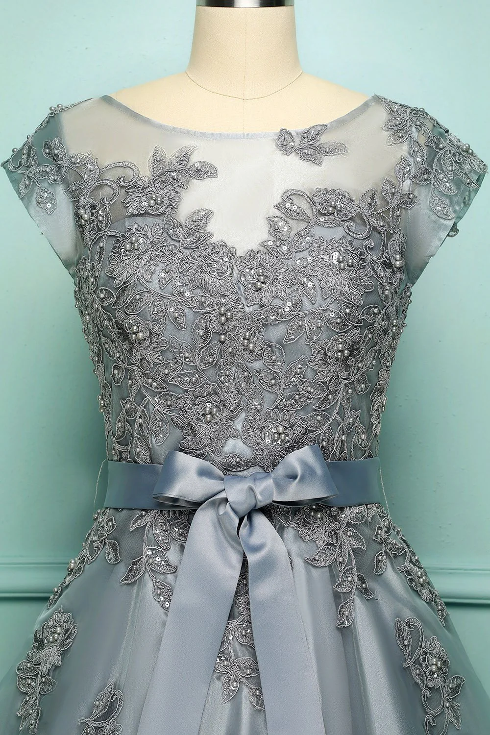 Robe de bal Grise vintage - Image 3