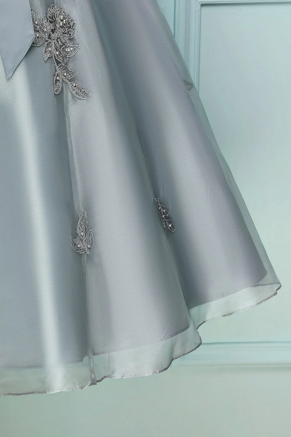 Robe de bal Grise vintage - Image 4