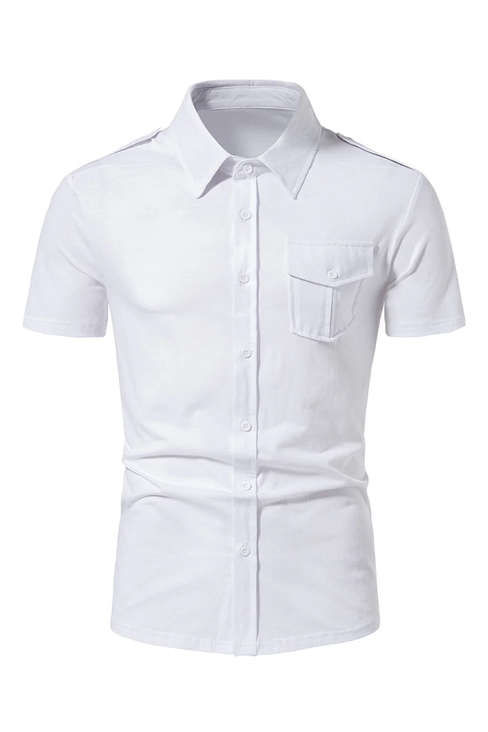 Hauts à manches courtes noirs slim fit pour hommes - Image 10