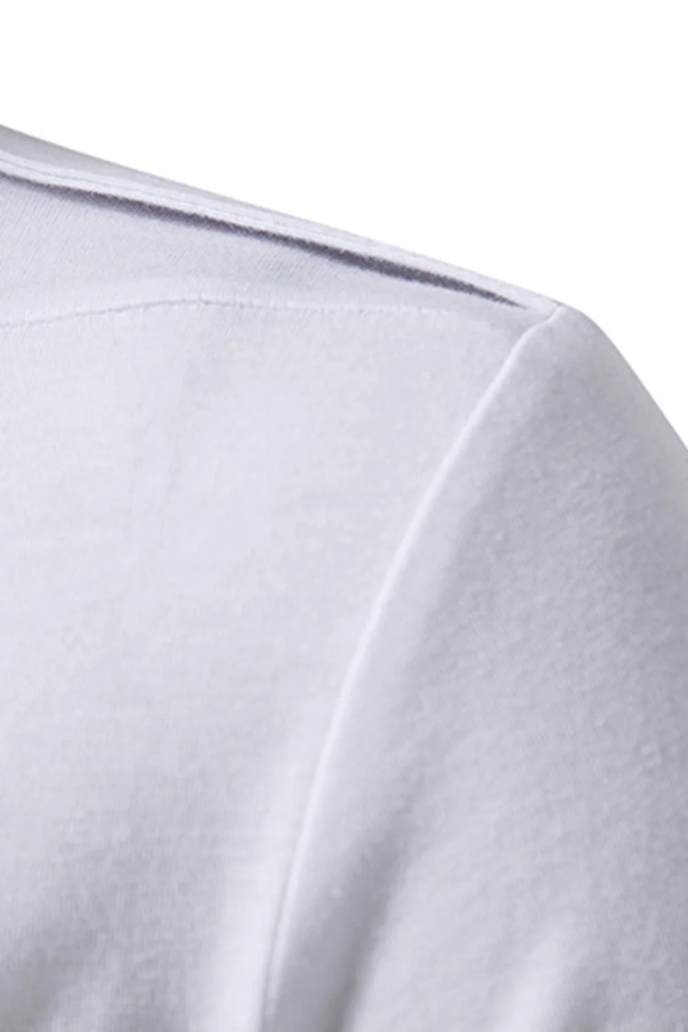 Hauts à manches courtes noirs slim fit pour hommes - Image 14