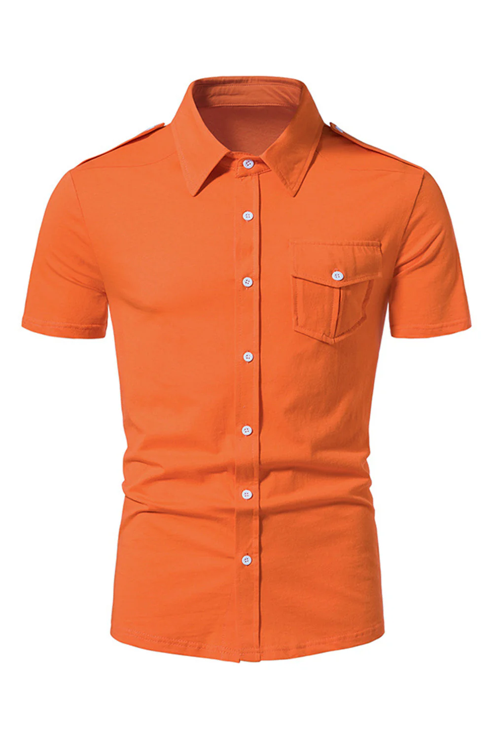Hauts à manches courtes noirs slim fit pour hommes - Image 7