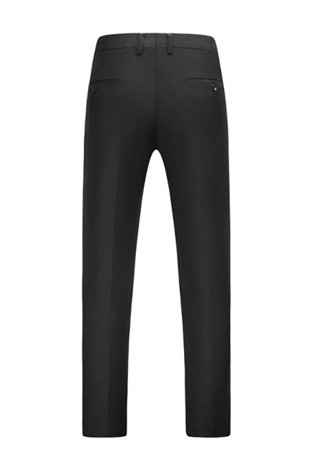 Jacquard rouge 3 pièces pour hommes Revers cranté Parti Costume - Image 5