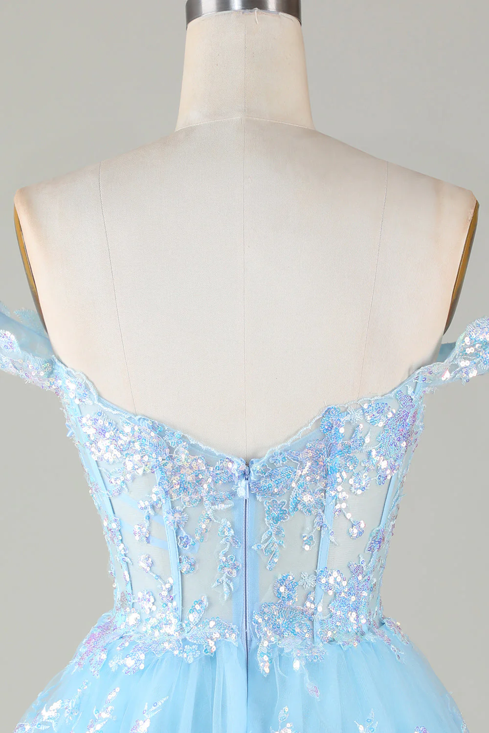 Jolie robe de cocktail courte en dentelle rose vif scintillante avec corset en dentelle - Image 24
