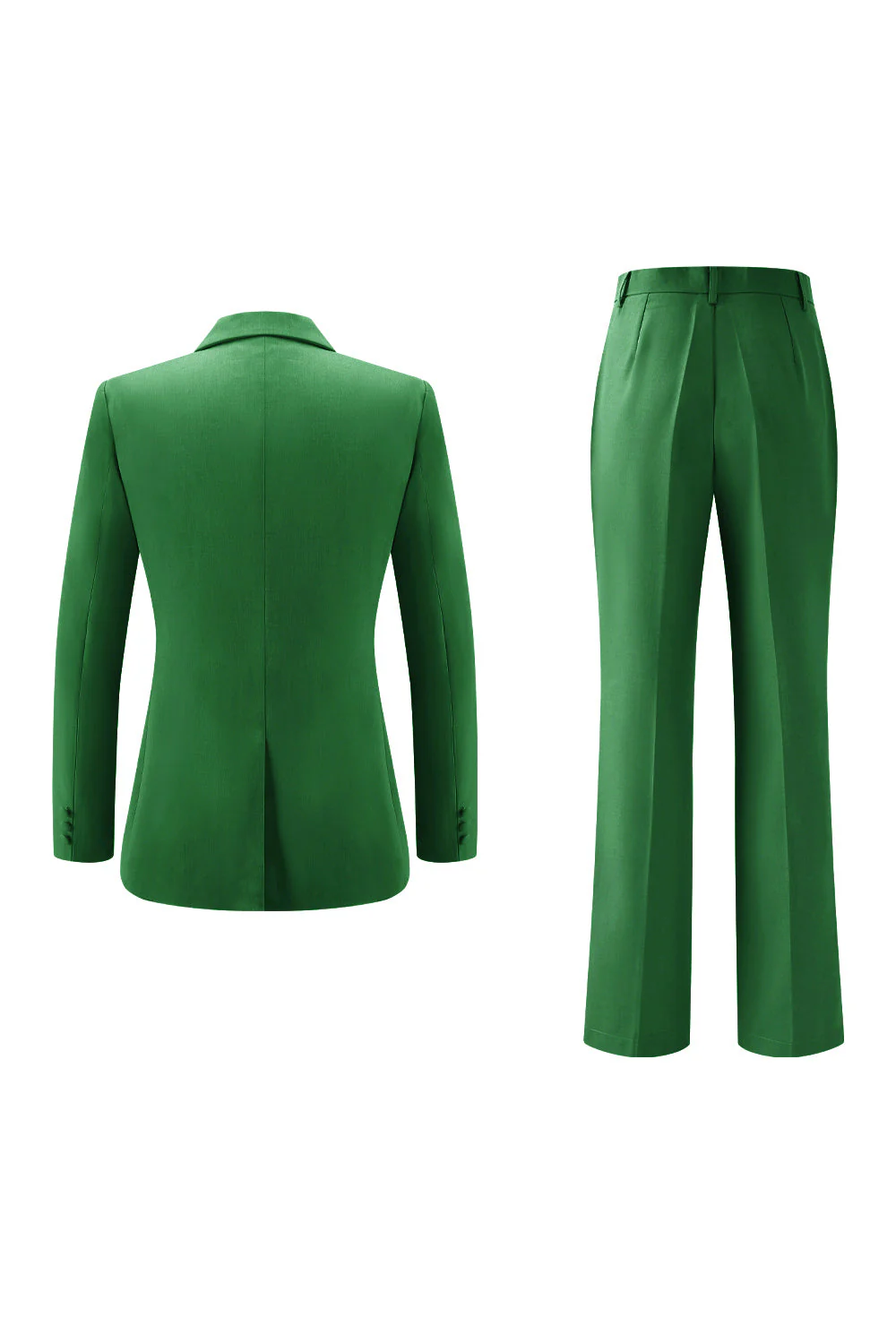 Lilas Peak Lapel Ruched Femmes Costumes avec Ceinture - Image 20