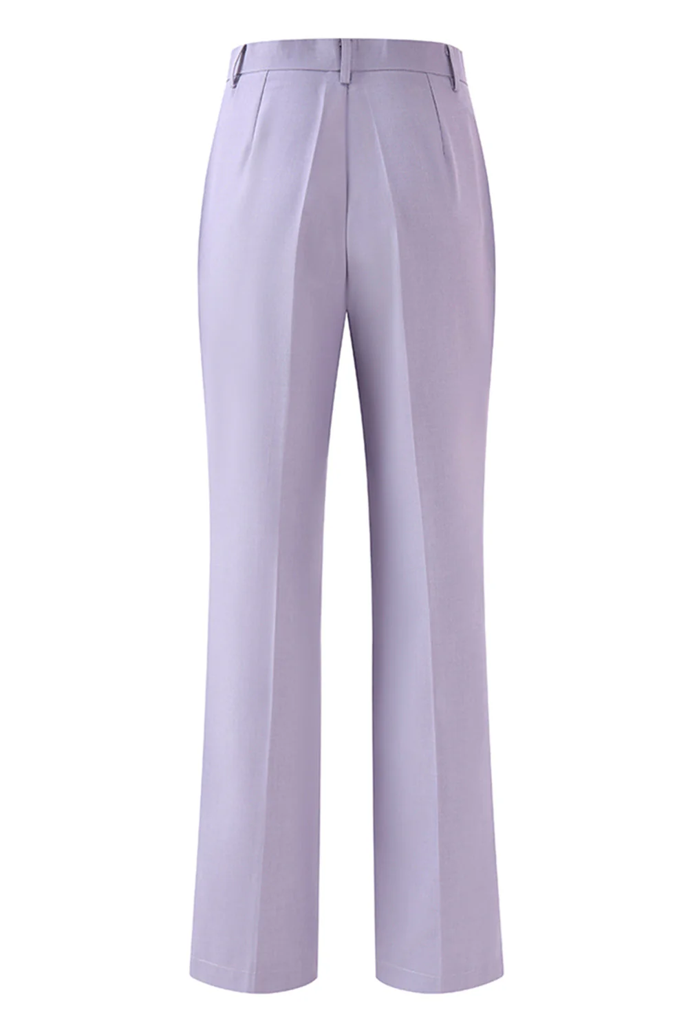 Lilas Peak Lapel Ruched Femmes Costumes avec Ceinture - Image 8