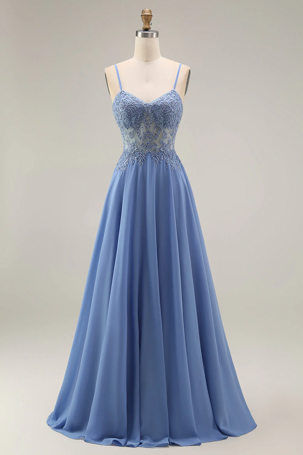 Longue robe de mère de la mariée en velours bordeaux appliquée à ligne A avec perles - Image 12