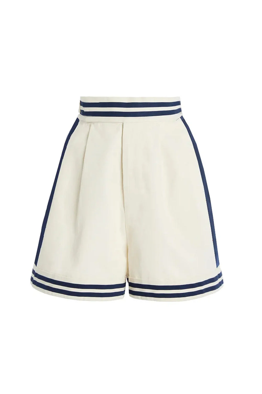 Maillot de bain blanc 2 pièces avec ensemble court - Image 3
