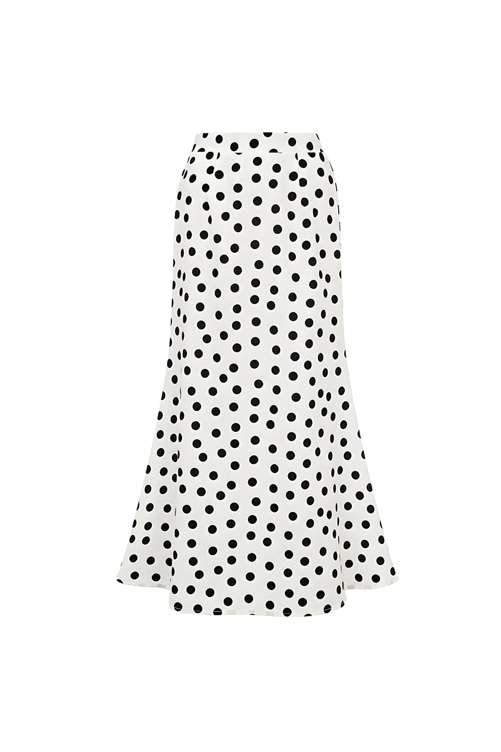 Maillot de bain deux pièces à pois blancs à points noirs à une épaule avec couverture - Image 4