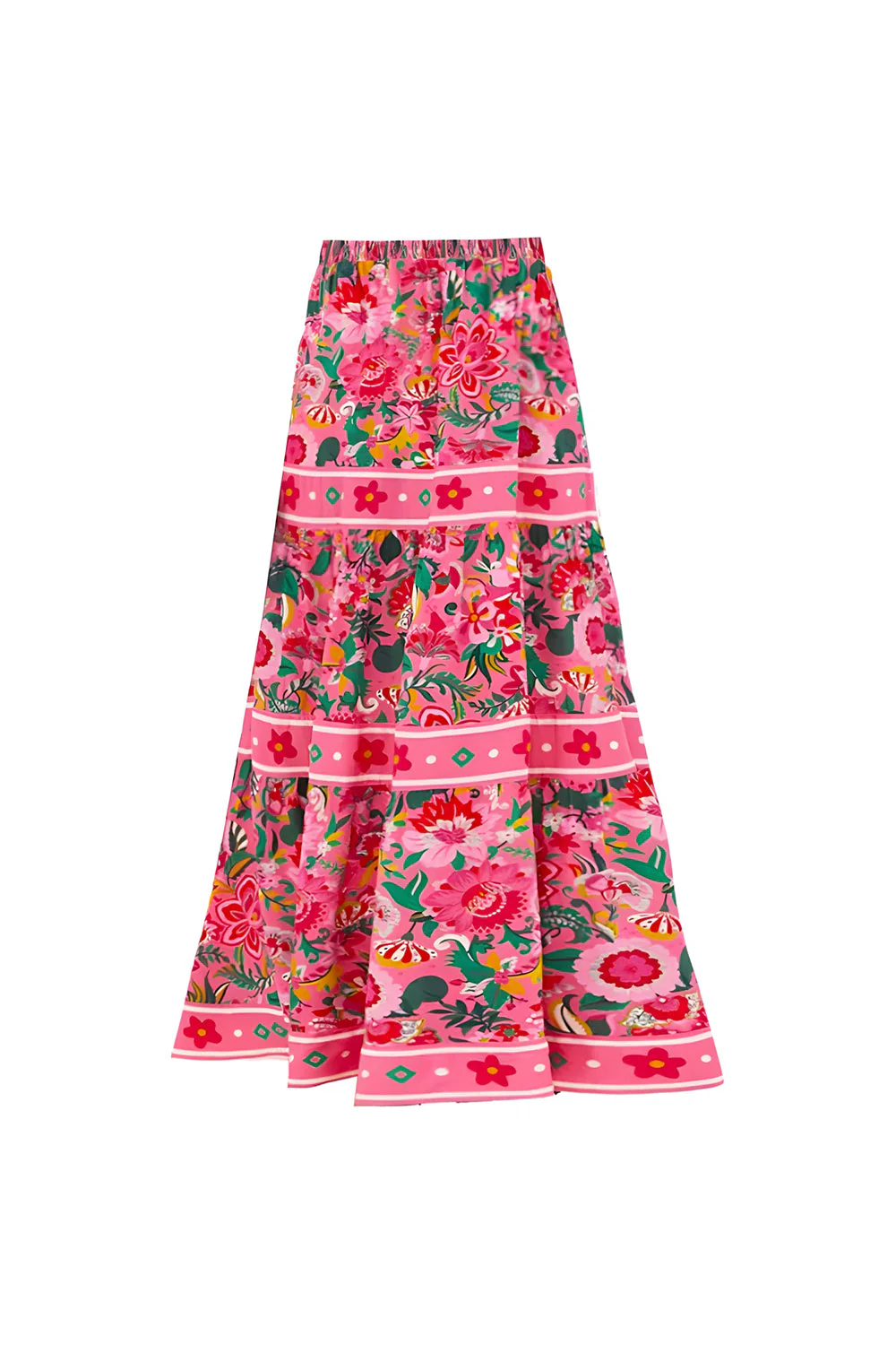 Maillot de bain Fuchsia fleur de contrôle du ventre en 2 pièces avec robe de plage - Image 3