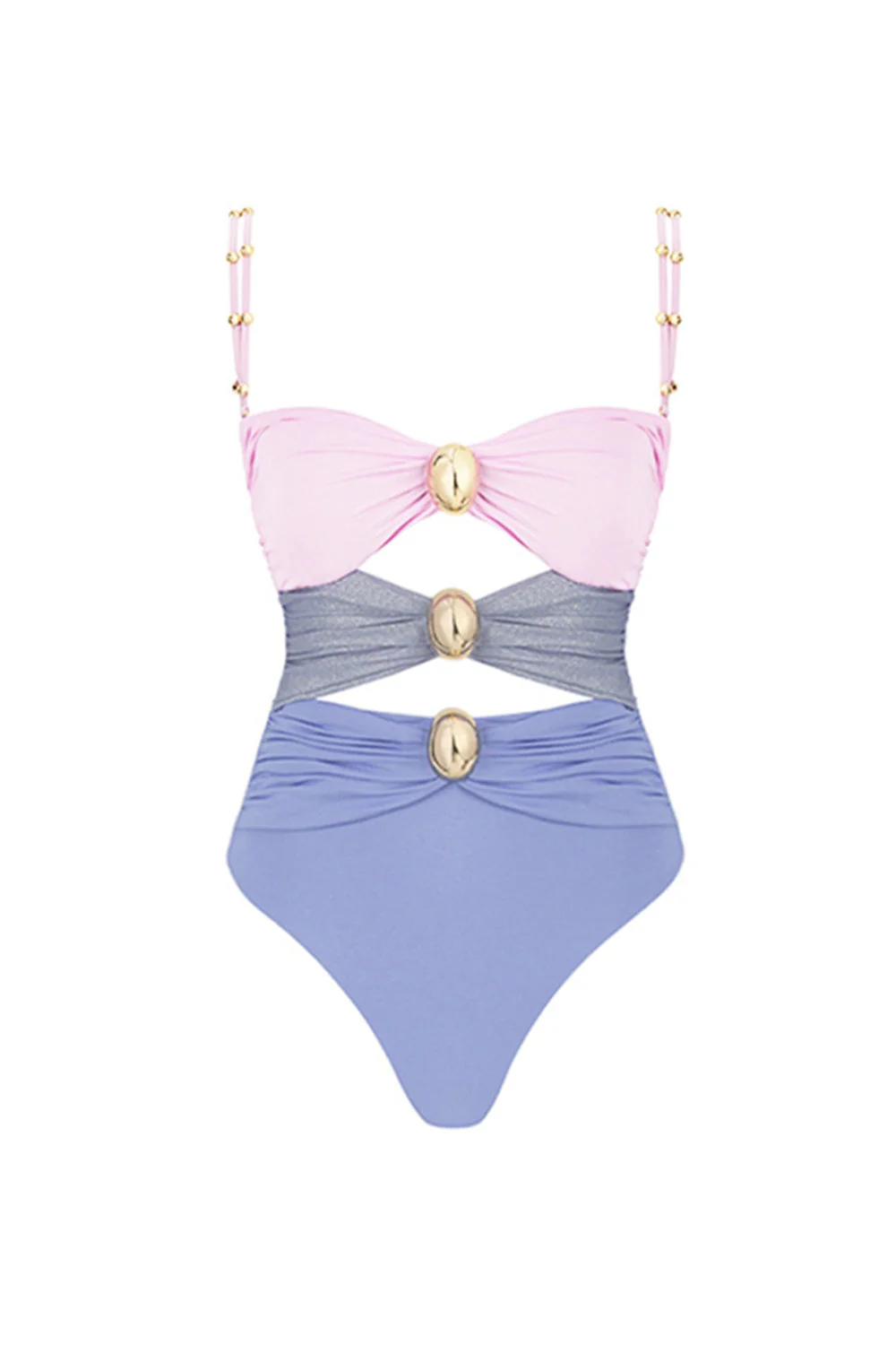 Maillot de bain noir à bretelles fines en 2 pièces avec robe de plage - Image 8