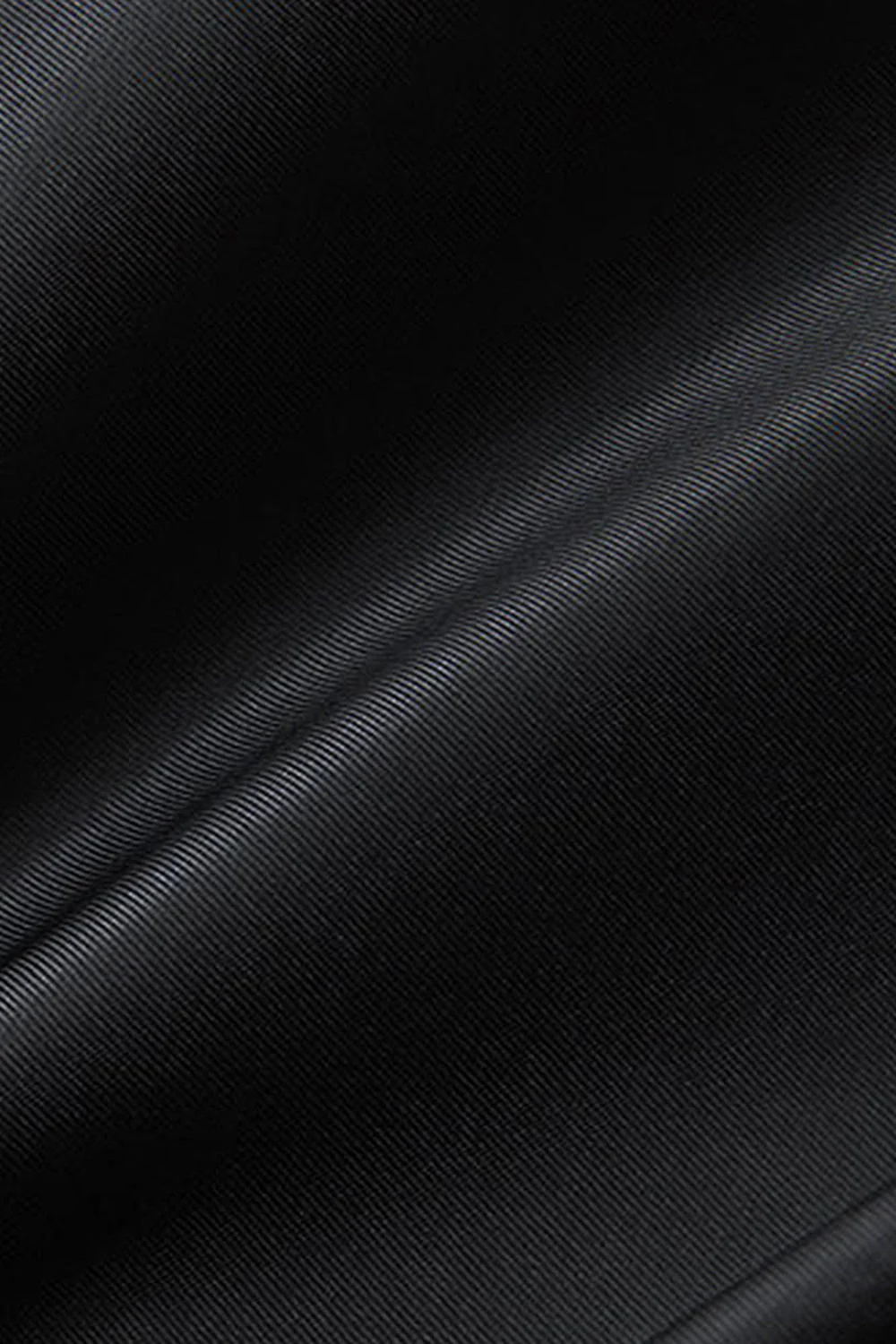Manteau d’hiver noir à boutonnage simple à boutonnage et revers cranté pour hommes - Image 4