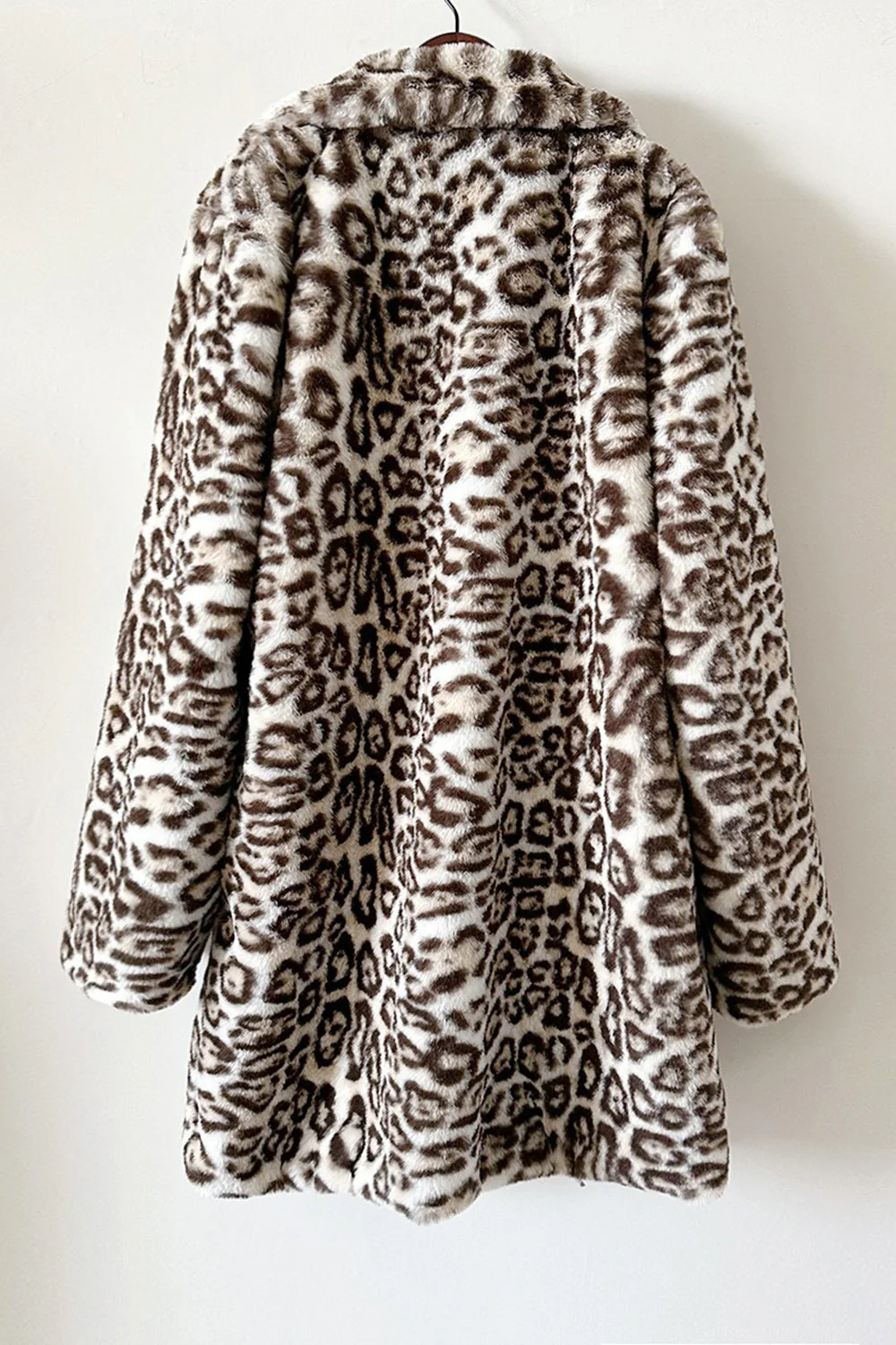 Manteau de femmes léopard brun en fausse fourrure épaissi - Image 6