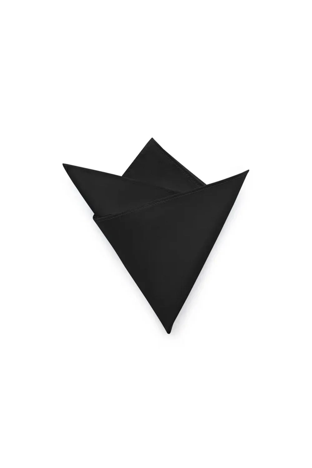 Mouchoir de poche en satin noir