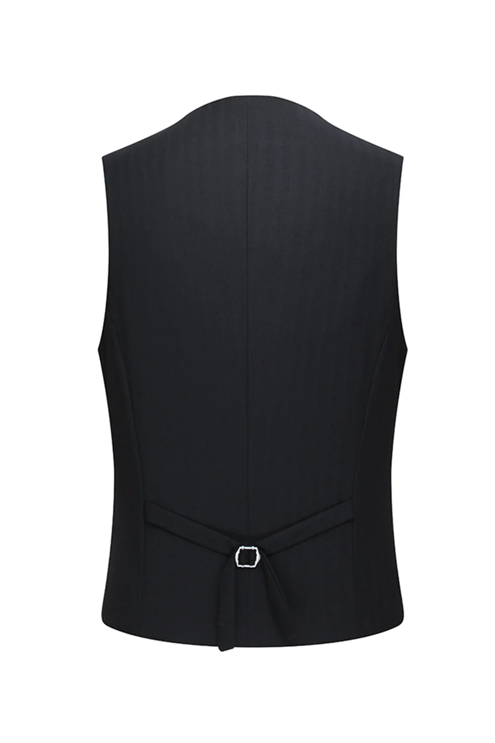 Costume d'affaires homme 3 pièces noir à revers pointe et double boutonnage - Image 6