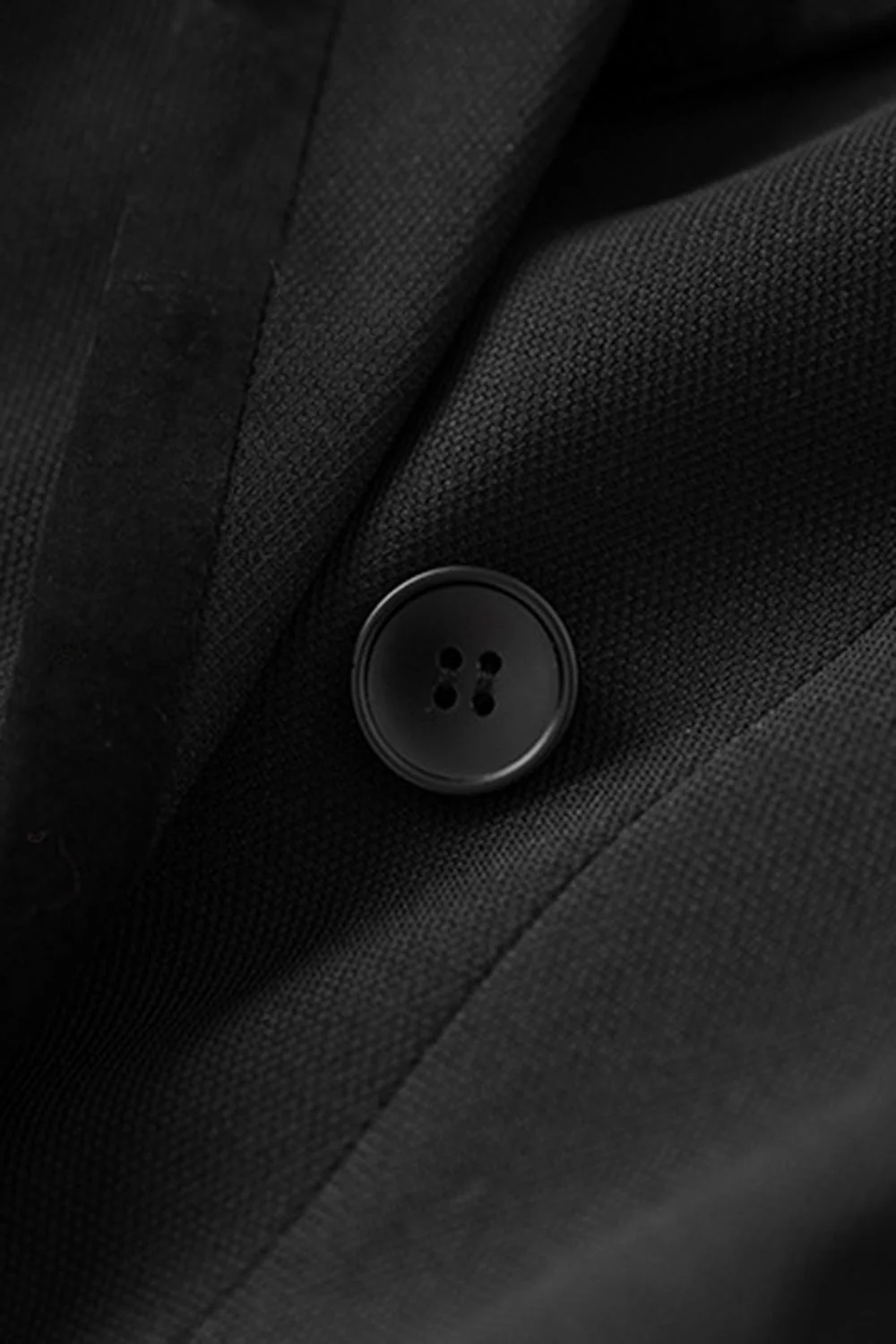 Blazer de soirée femme noir brillant à revers cranté strassé - Image 3