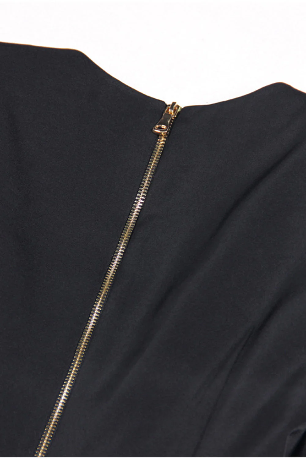 Noir Col en V Slim Fit Long Femmes Blazer - Image 4