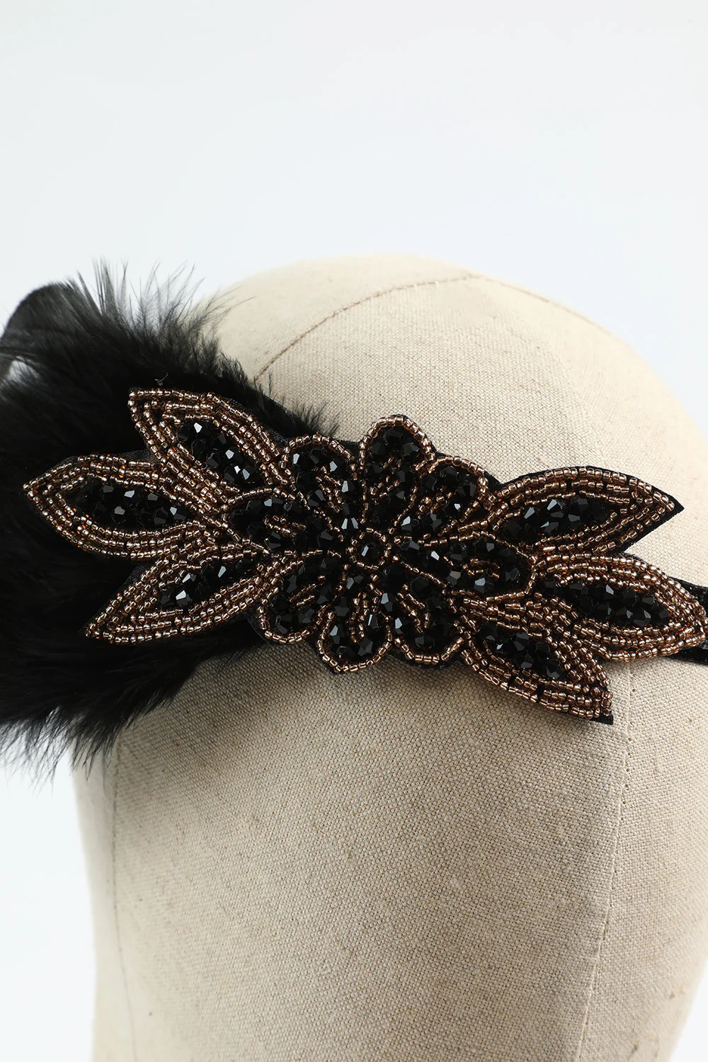 Noir Doré Cinq Pièces Années 20 Ensemble d’accessoires de fête - Image 3