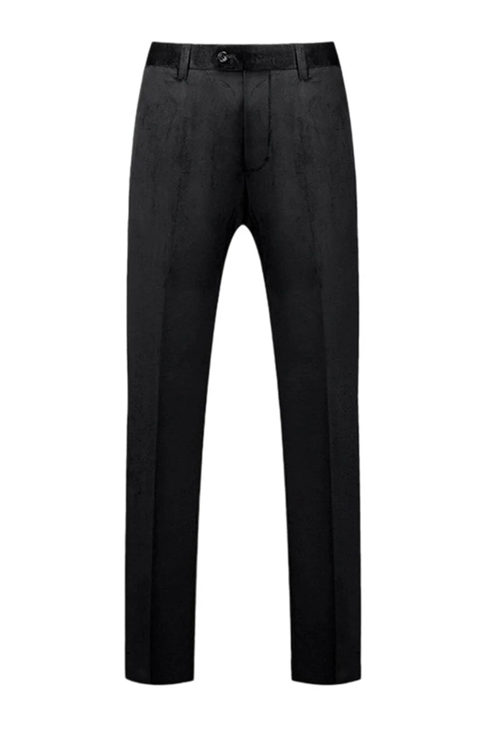Noir Peak Lapel Costumes 2 pièces pour hommes - Image 4