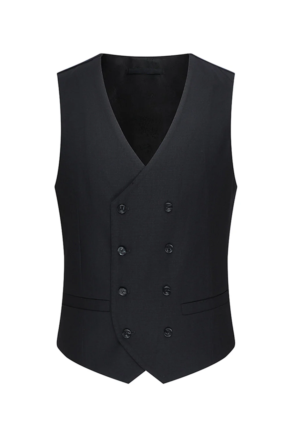Noir Peak Lavers Single Breasted Costumes 3 pièces pour hommes - Image 5