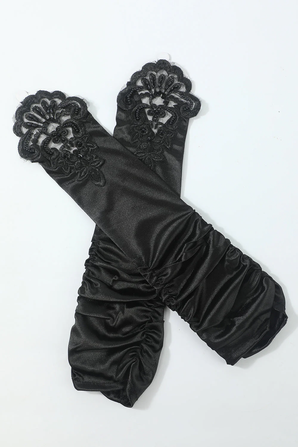 Noir Six Pièces Wrap Headpiece 1920s Accessoires Set - Image 7
