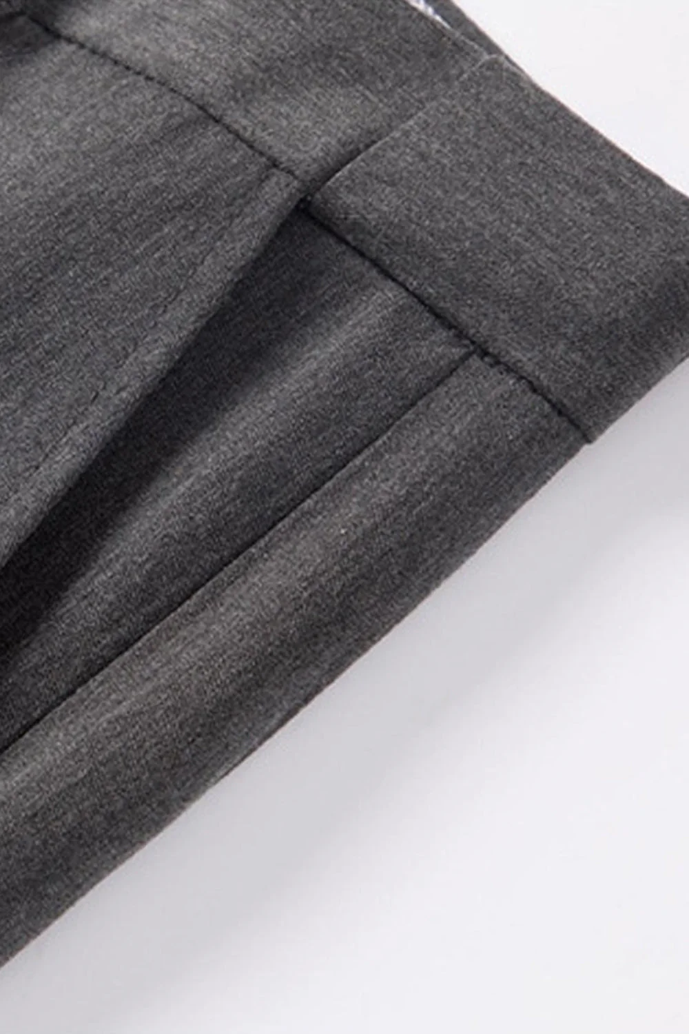 Pantalon Pantalon Homme Gris Foncé à Jambes Droites - Image 8