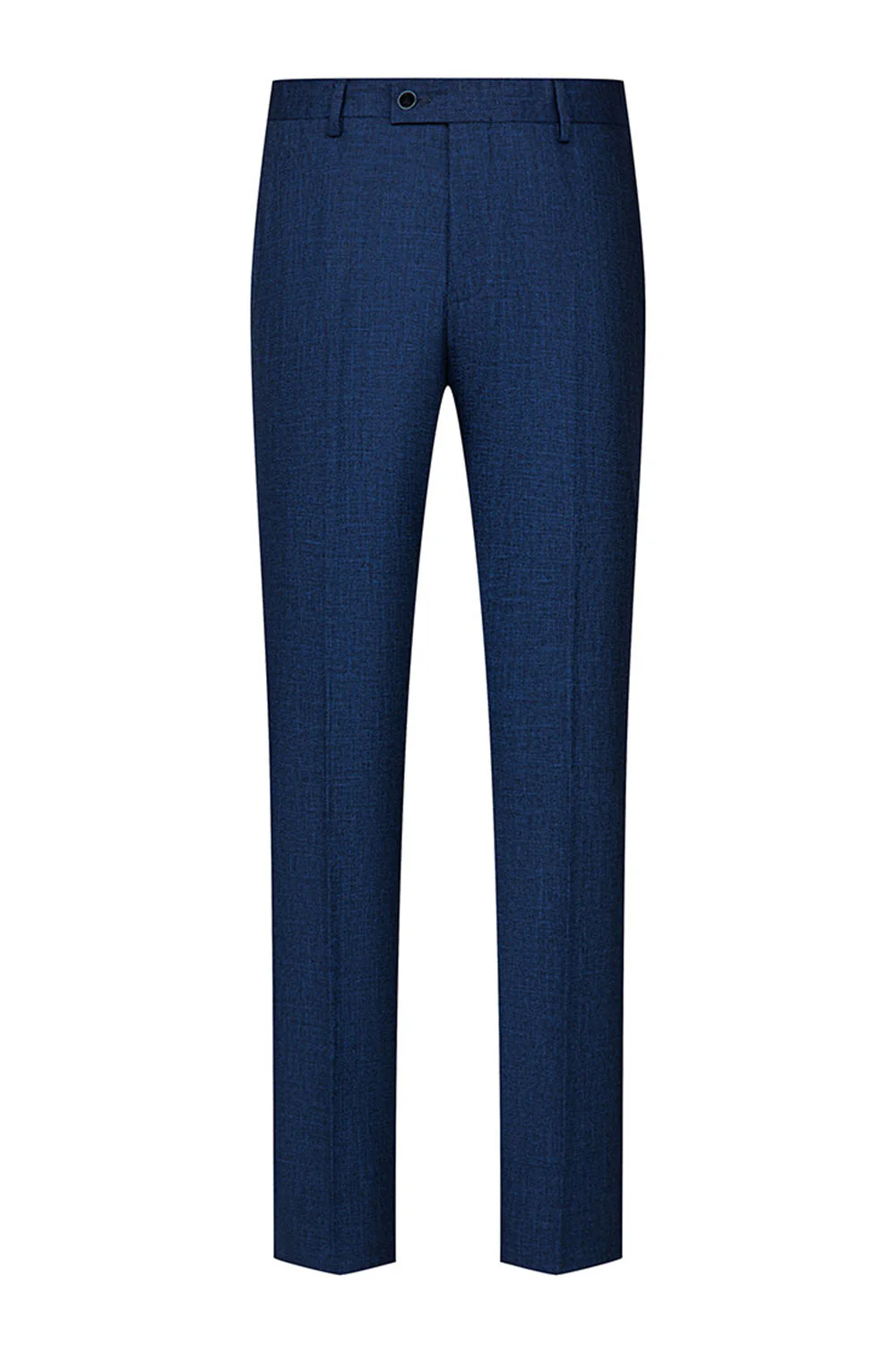 Peacock Blue Peak Repel One Button Costumes 3 pièces pour hommes - Image 5