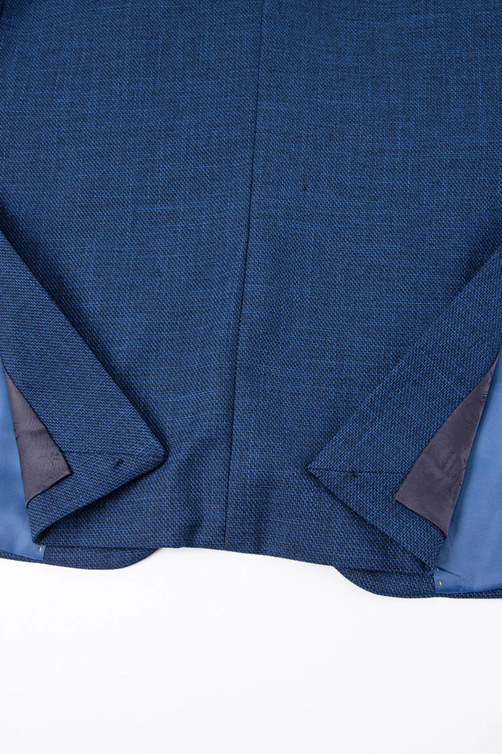 Peacock Blue Peak Repel One Button Costumes 3 pièces pour hommes - Image 8